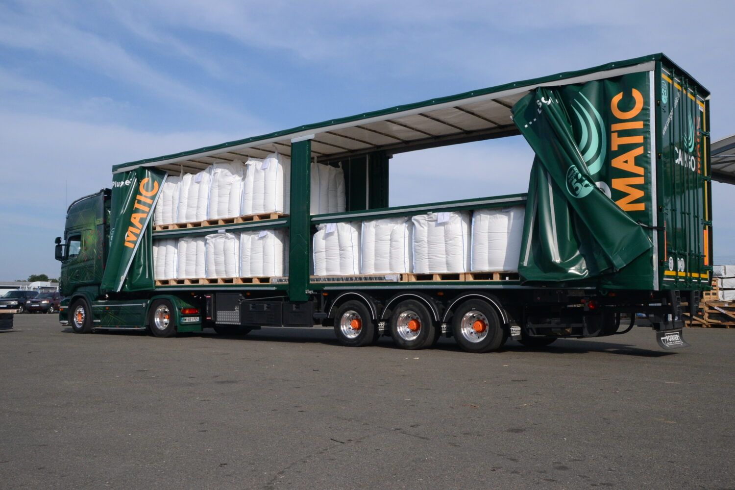 Cargomatic - Transport camion et semi-remorque double étage