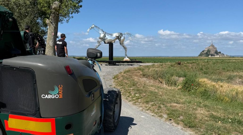Cargomatic dépose Zeus aux abords du Mont Saint Michel